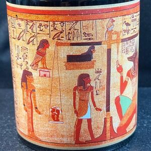 Henriksen Imports Egyptian Papyrus Series Mug Ceramic Anubis Hieroglyphs Black
